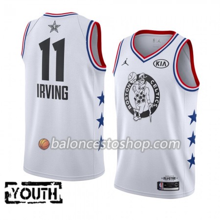 Camiseta Niños NBA Boston Celtics Kyrie Irving 11 2019 All-Star Jordan Brand Blanco Swingman